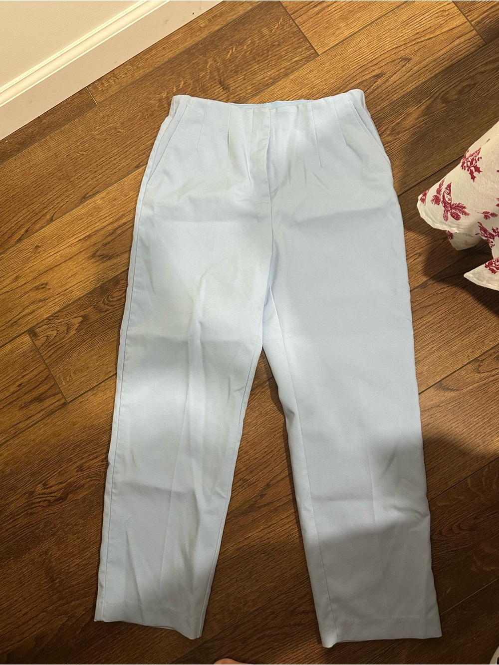H&M Pale Blue Men's Tailored Trousers